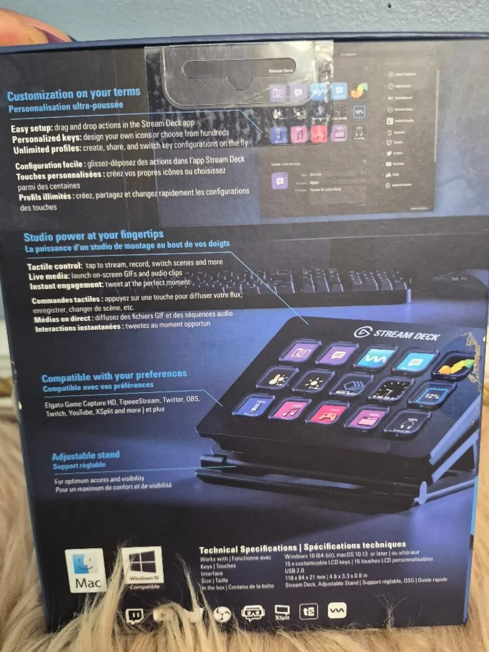 STREAM DECK LCD Keyboard, Deck & Stand by Elgato #10GAA9901